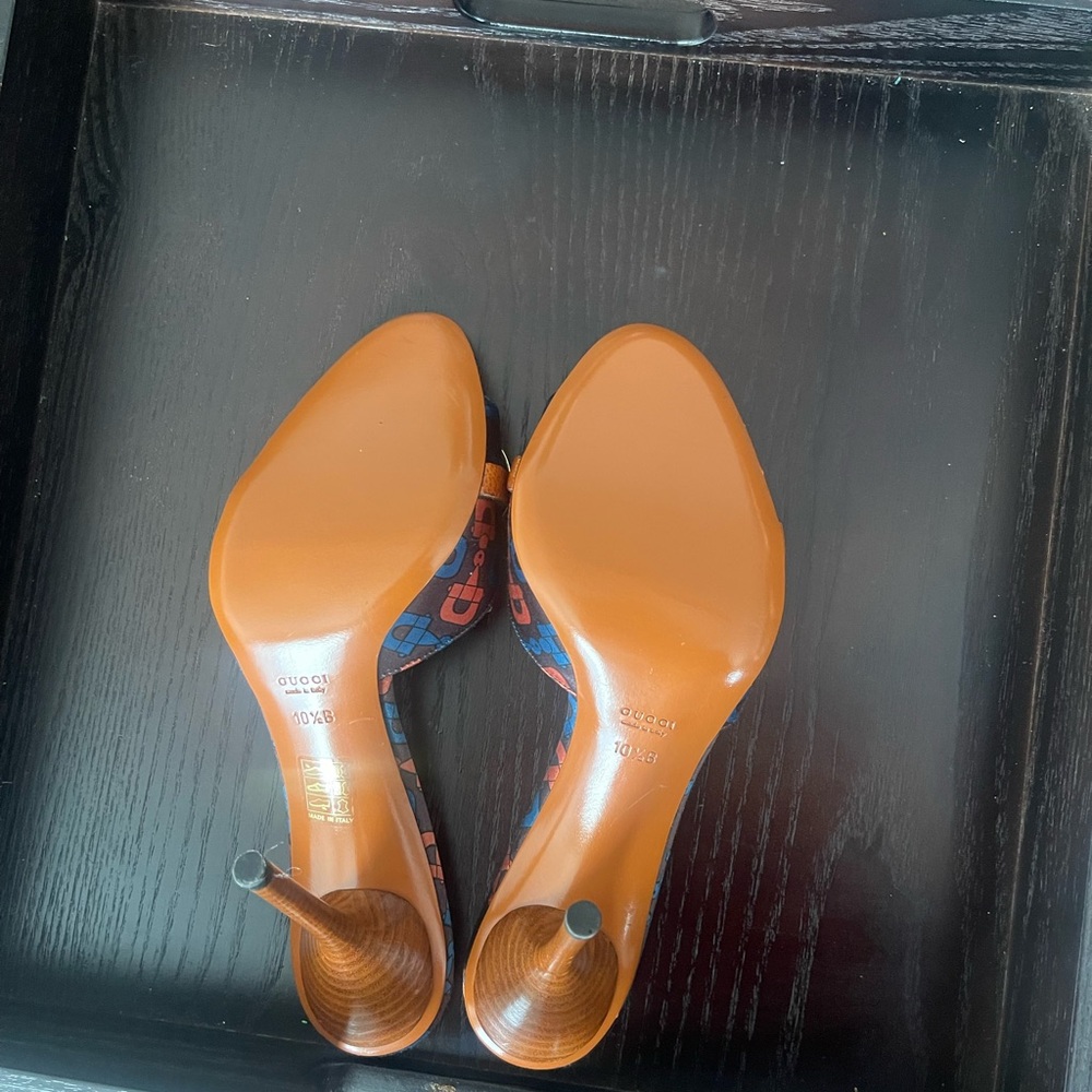 Gucci Horsebit Lizard Swarovski Crystal Mules Heels, NWOT - Picture 5 of 11